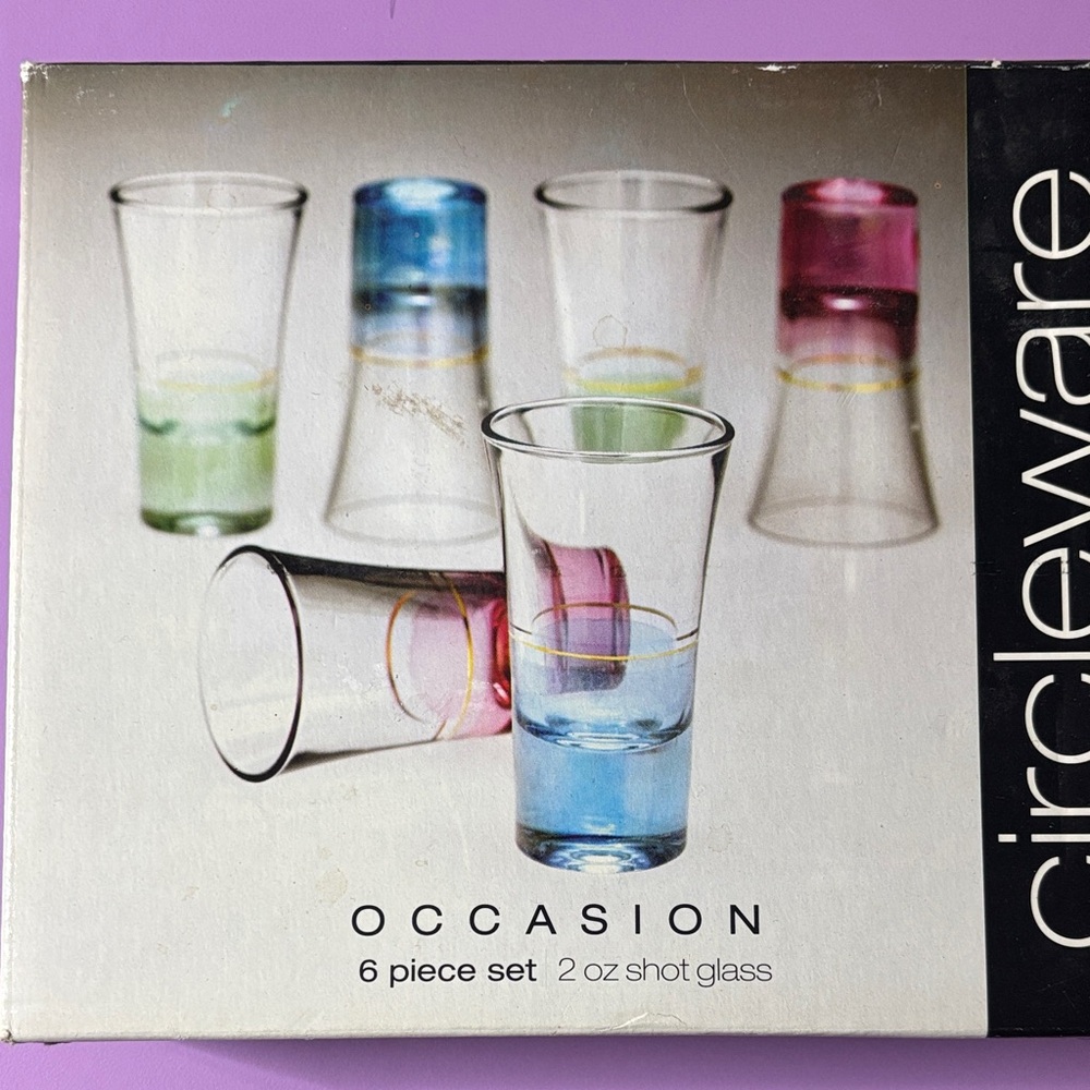 6-Piece Shot Glass Set - Multicolor